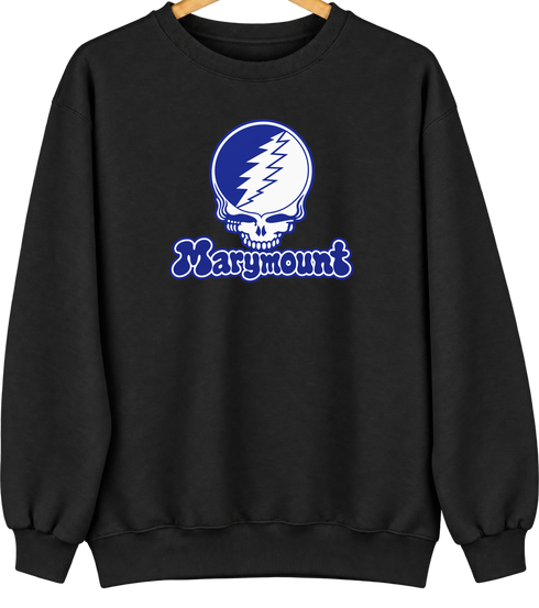 Marymount Stealie Premium Unisex Crewneck — Design: Marymount (Lax) — Black