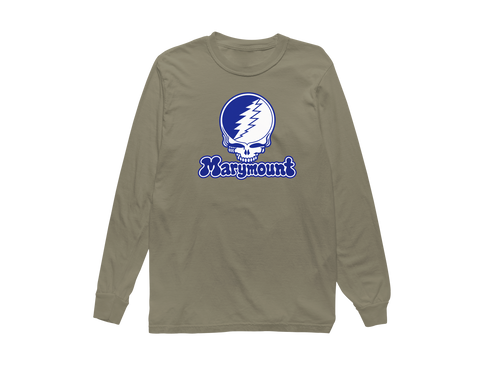 Marymount Stealie Premium Unisex Long-Sleeve — Design: Marymount (Lax) — Sandstone