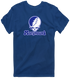 Marymount Stealie Premium Unisex T-Shirt — Design: Marymount (Lax) — Navy
