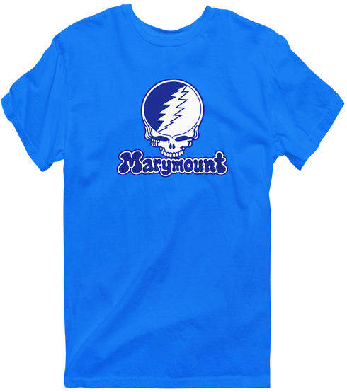 Marymount Stealie Premium Unisex T-Shirt — Design: Marymount (Lax) — Royal