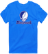 Marymount Stealie Premium Unisex T-Shirt — Design: Marymount (Lax) — Royal