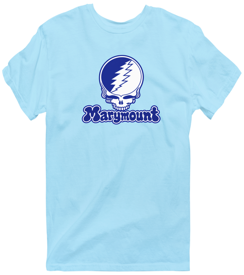 Marymount Stealie Premium Unisex T-Shirt — Design: Marymount (Lax) — Light Blue