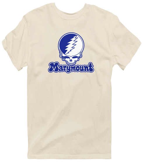 Marymount Stealie Premium Unisex T-Shirt — Design: Marymount (Lax) — Sand