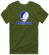 Marymount Stealie Premium Unisex T-Shirt — Design: Marymount (Lax) — Military Green