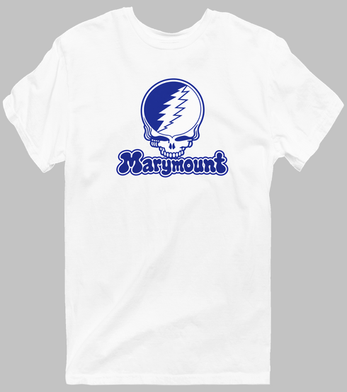 Marymount Stealie Premium Unisex T-Shirt — Design: Marymount (Lax) — White