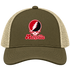 Maryville Stealie Premium Unisex Trucker Cap — Design: Maryville University — Moss/Khaki