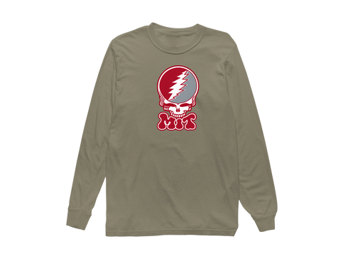 MIT Stealie Premium Unisex Long-Sleeve — Design: Massachusetts Institute of Technology — Sandstone