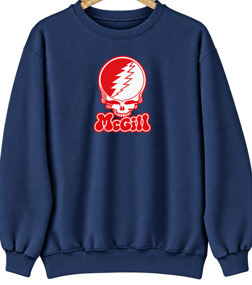 McGill Stealie Premium Unisex Crewneck — Design: McGill University — Navy