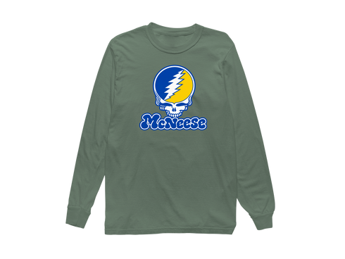 McNeese Stealie Premium Unisex Long-Sleeve — Design: McNeese University — Light Green