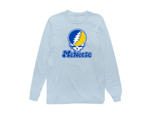 McNeese Stealie Premium Unisex Long-Sleeve — Design: McNeese University — Chambray