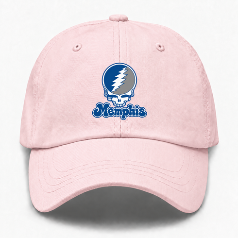 Memphis Stealie Premium Unisex Dad Hat — Design: Memphis University of — Pink