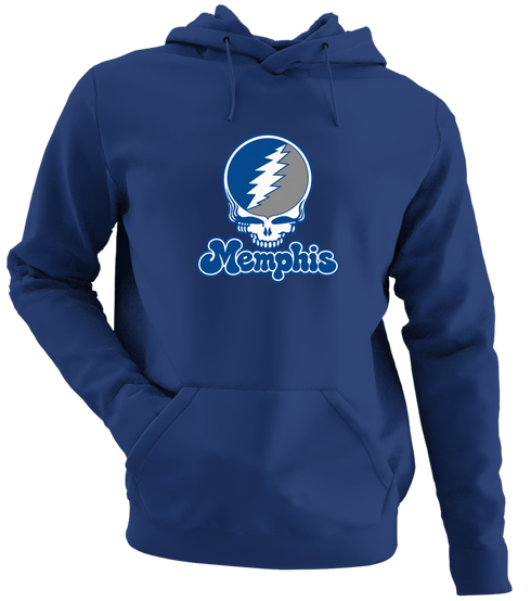 Memphis Stealie Premium Unisex Hoodie — Design: Memphis University of — Navy