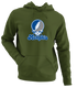 Memphis Stealie Premium Unisex Hoodie — Design: Memphis University of — Military Green