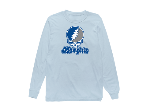 Memphis Stealie Premium Unisex Long-Sleeve — Design: Memphis University of — Chambray