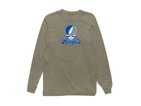 Memphis Stealie Premium Unisex Long-Sleeve — Design: Memphis University of — Sandstone