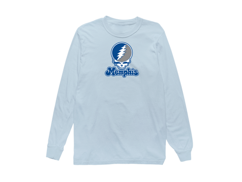 Memphis Stealie Premium Unisex Long-Sleeve — Design: Memphis University of — Chambray