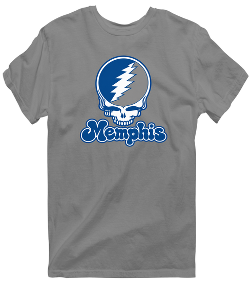 Memphis Stealie Premium Unisex T-Shirt — Design: Memphis University of — Dark Heather