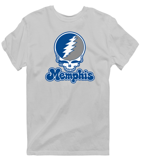 Memphis Stealie Premium Unisex T-Shirt — Design: Memphis University of — Sport Grey