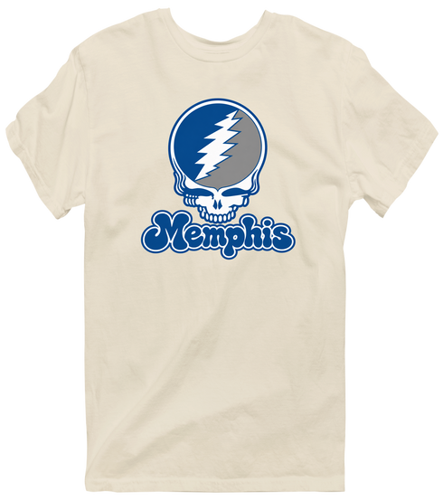 Memphis Stealie Premium Unisex T-Shirt — Design: Memphis University of — Sand