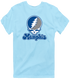 Memphis Stealie Premium Unisex T-Shirt — Design: Memphis University of — Light Blue