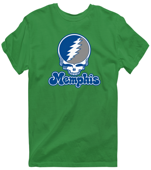 Memphis Stealie Premium Unisex T-Shirt — Design: Memphis University of — Irish Green