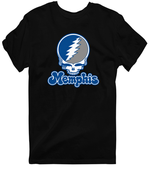 Memphis Stealie Premium Unisex T-Shirt — Design: Memphis University of — Black