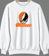 Mercer Stealie Premium Unisex Crewneck — Design: Mercer University — White