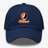 Mercer Stealie Premium Unisex Dad Hat — Design: Mercer University — Navy