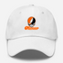 Mercer Stealie Premium Unisex Dad Hat — Design: Mercer University — White