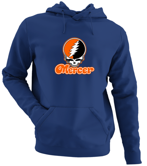 Mercer Stealie Premium Unisex Hoodie — Design: Mercer University — Navy