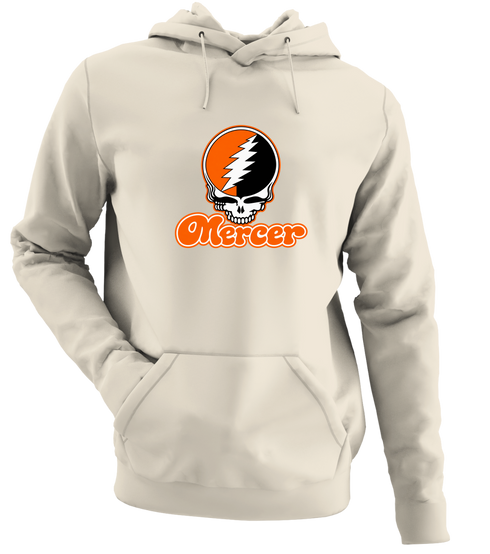 Mercer Stealie Premium Unisex Hoodie — Design: Mercer University — Sand