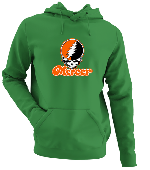 Mercer Stealie Premium Unisex Hoodie — Design: Mercer University — Irish Green