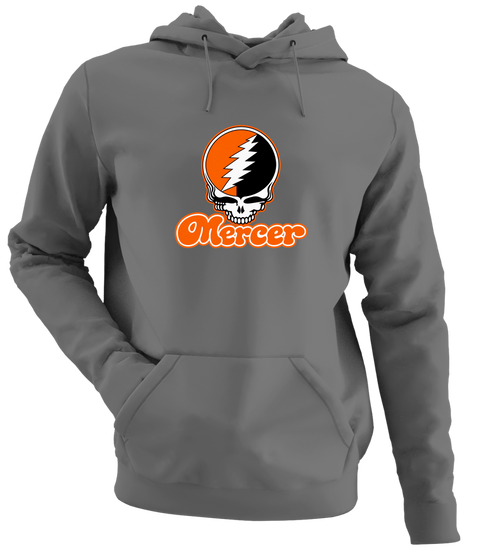 Mercer Stealie Premium Unisex Hoodie — Design: Mercer University — Charcoal