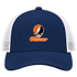 Mercer Stealie Premium Unisex Trucker Cap — Design: Mercer University — Navy/White