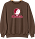 Meredith Stealie Premium Unisex Crewneck — Design: Meredith College — Brown
