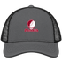 Meredith Stealie Premium Unisex Trucker Cap — Design: Meredith College — Charcoal/Black