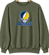 Merrimack Stealie Premium Unisex Crewneck — Design: Merrimack College — Military Green