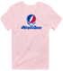 Metropolitan Stealie Premium Unisex T-Shirt — Design: Metropoloitian State University — Light Pink