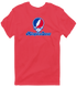 Metropolitan Stealie Premium Unisex T-Shirt — Design: Metropoloitian State University — Heather Red
