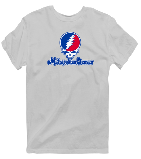 Metropolitan Stealie Premium Unisex T-Shirt — Design: Metropoloitian State University — Sport Grey