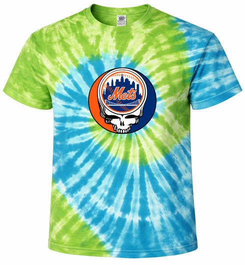 New York Mets Stealie Tie-Dye T-Shirt