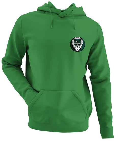 Philadelphia Football - Premium Grateful Dead Left Chest Hoodie - Irish Green - 6