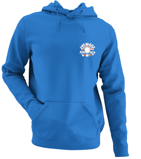 USA - Premium Grateful Dead Left Chest Hoodie - Heather Royal - 5