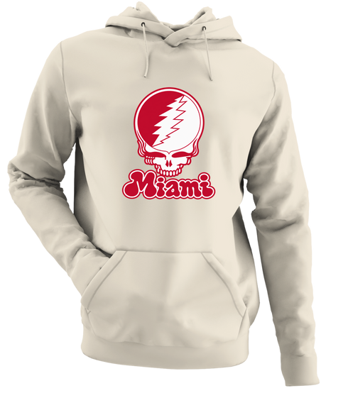 Miami Stealie Premium Unisex Hoodie — Design: Miami University — Sand