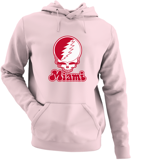 Miami Stealie Premium Unisex Hoodie — Design: Miami University — Light Pink