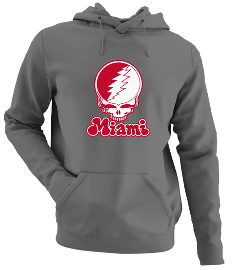 Miami Stealie Premium Unisex Hoodie — Design: Miami University — Charcoal