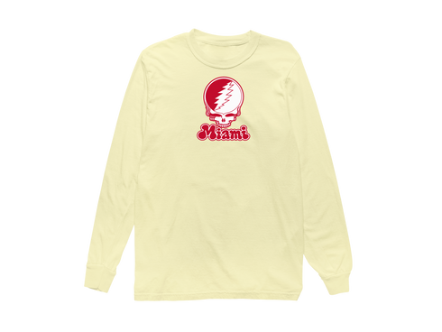 Miami Stealie Premium Unisex Long-Sleeve — Design: Miami University — Butter
