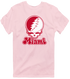 Miami Stealie Premium Unisex T-Shirt — Design: Miami University — Light Pink