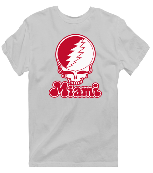 Miami Stealie Premium Unisex T-Shirt — Design: Miami University — Sport Grey