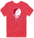 Miami Stealie Premium Unisex T-Shirt — Design: Miami University — Heather Red